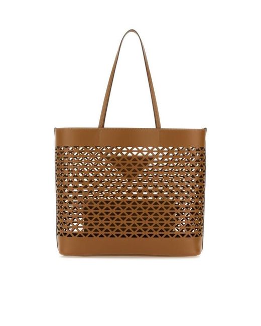 Prada Brown Logo Handbag