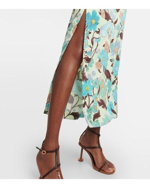 Stella McCartney Green Caped Maxi Dress