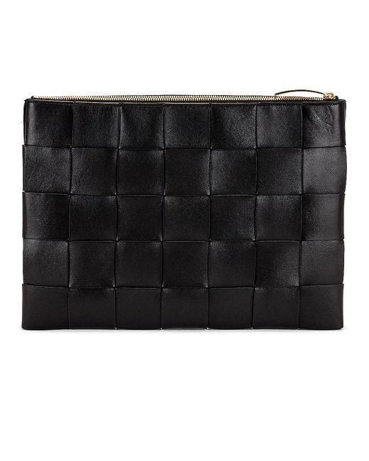Bottega Veneta Black Intrecciato Pouch