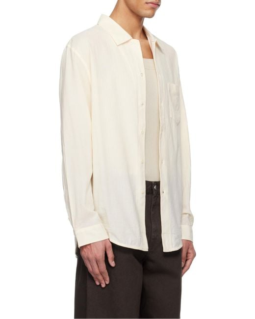 Séfr White Séfr Leo Voile Shirt for men