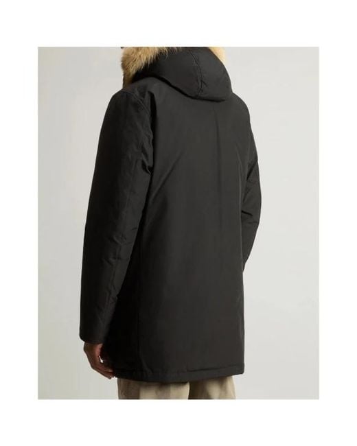 Woolrich Black Coats for men