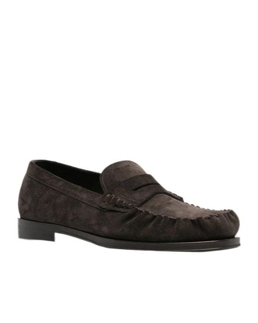 Henderson Black Sonia Penny-Strap Loafers