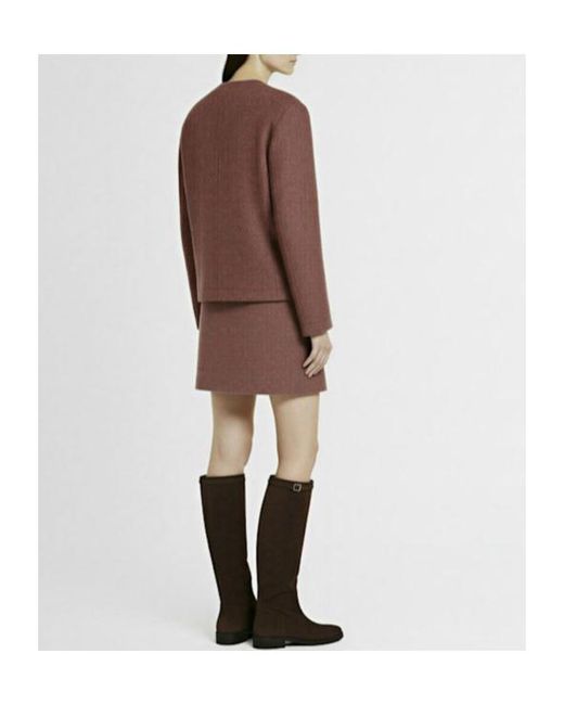 Blazé Milano Brown Queenie Wool Bolero Jacket
