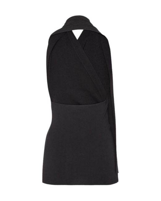 Fendi Black Cotton And Silk Top