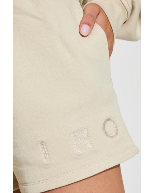 IRO Natural Drawstring Shorts