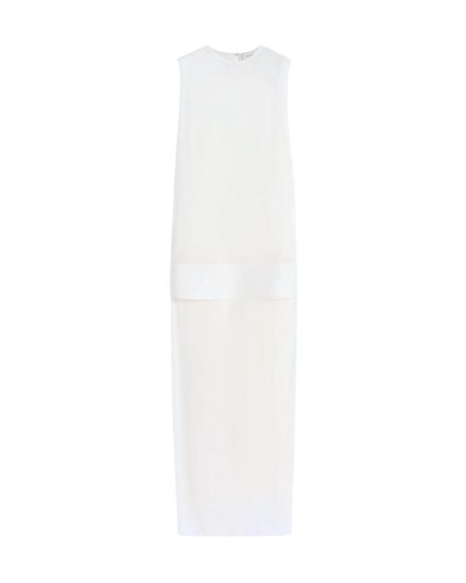 Sportmax White Sleeveless Dress