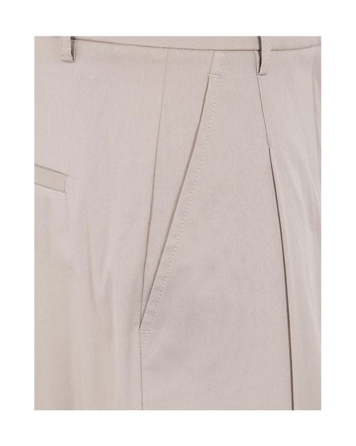 N°21 Gray Pleated Wide-Leg Trousers