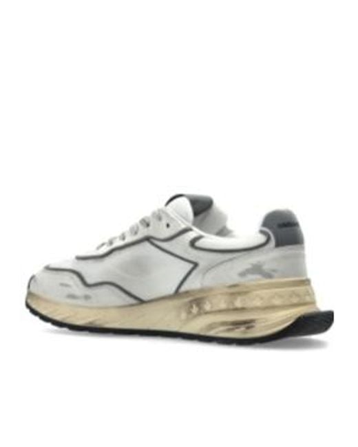 DSquared² White Sprinter Lace-Up Sneakers for men
