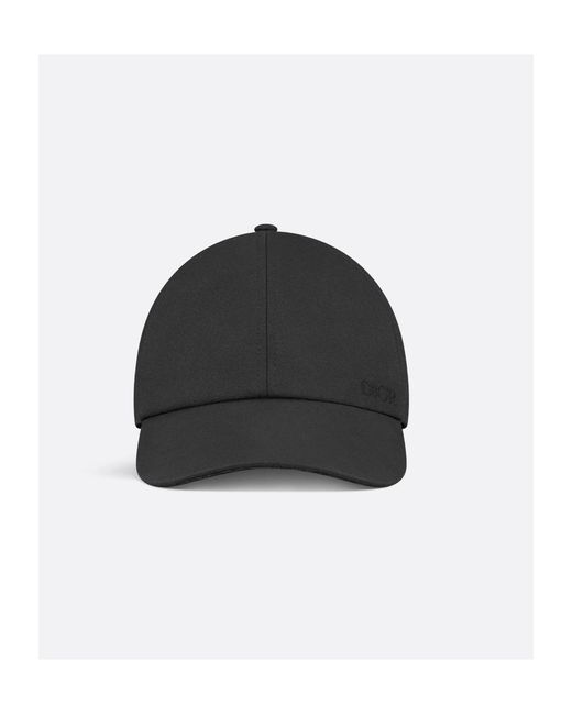 Dior Black Homme Logo-Embroidered Baseball Cap for men