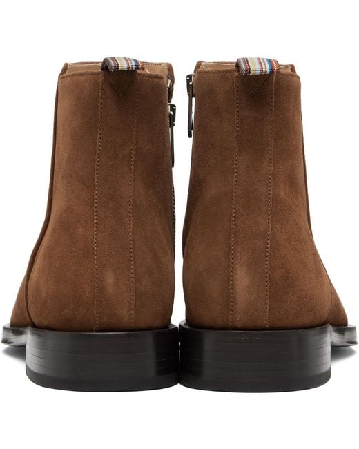 Paul Smith Brown Bronson Ankle Boots for men