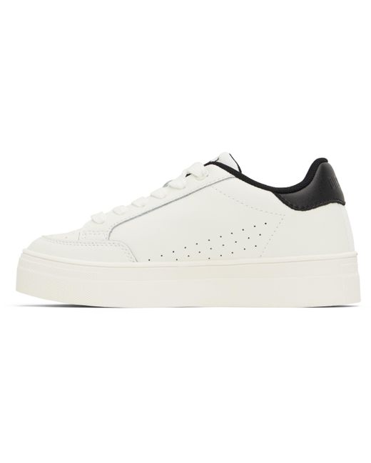DIESEL White Round Toe Sneakers