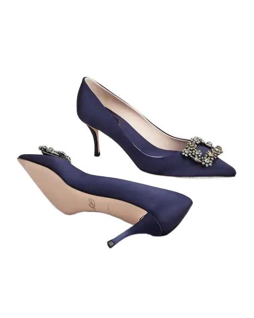 Roger Vivier Blue Efflorescence Pumps