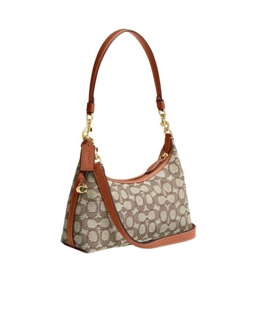 COACH Gray Juliet 25 Zipped Shoulder Bag