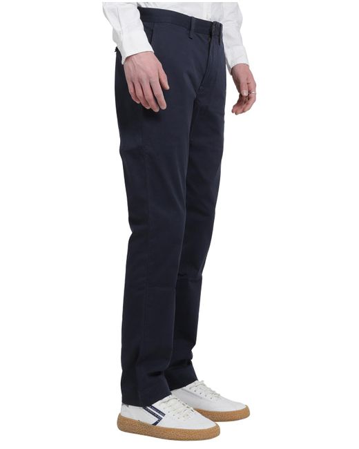 Polo Ralph Lauren Blue Logo Patch Straight-Leg Trousers for men