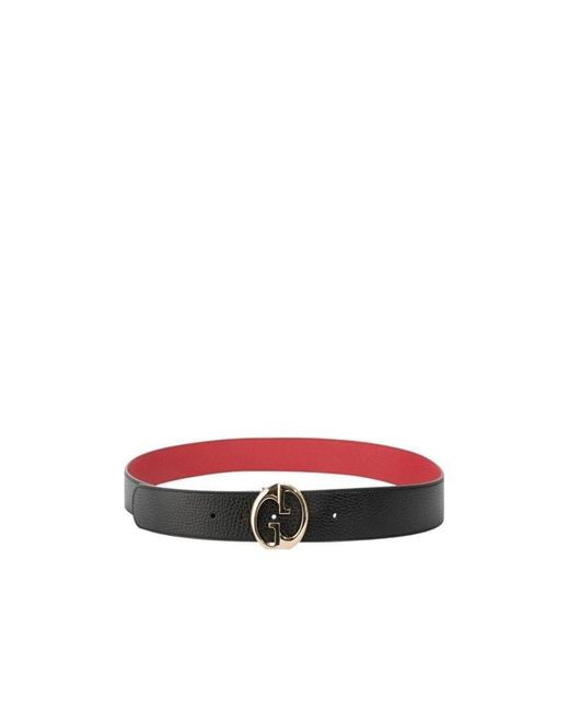 Gucci Red Metal Buckle Belt