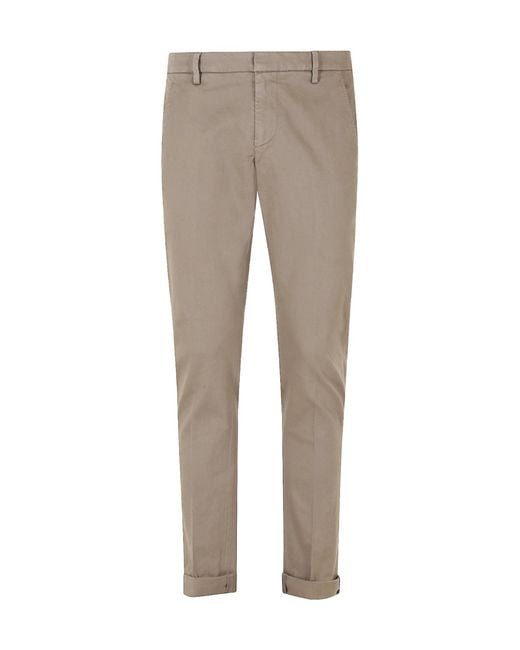 Dondup Natural Casual Trousers With Belt Loops for men