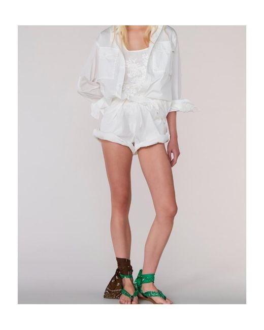 P.A.R.O.S.H. Gray Ninja Embroidered Blouse