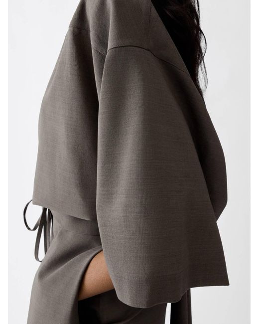 Jacquemus Black Tie-Front Top