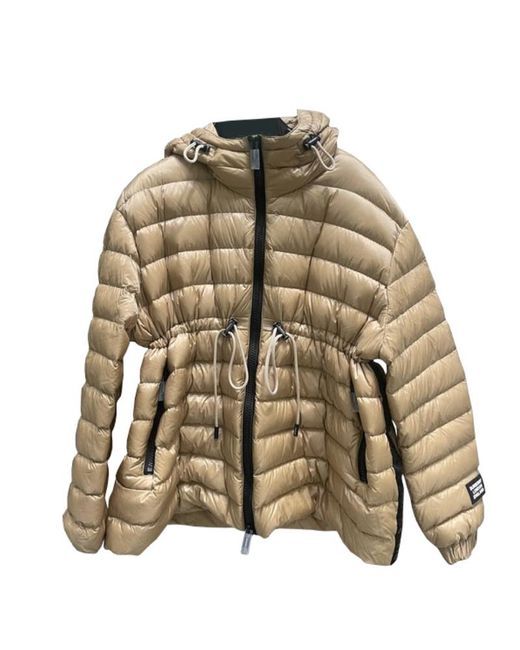 Burberry Natural Drawstring Hooded Cotton Suit