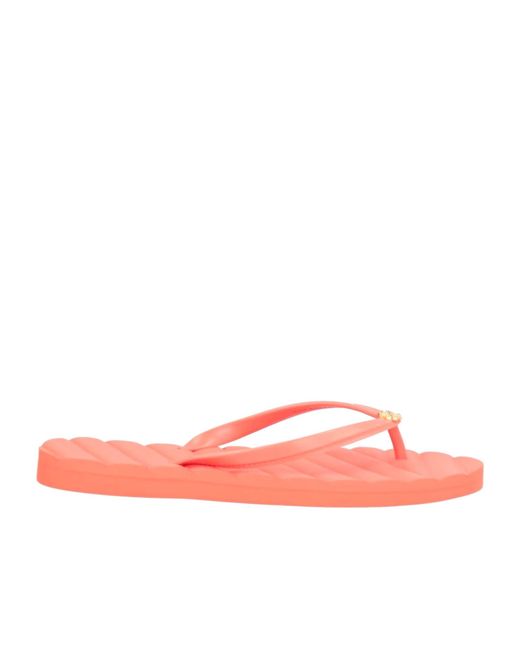 Tory Burch Pink Slides And Slippers