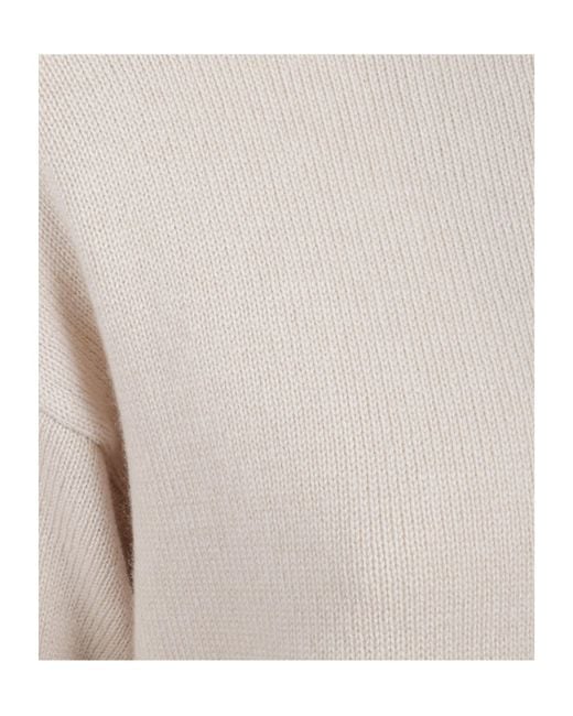 Eleventy White Crew Neck Knitted Sweater