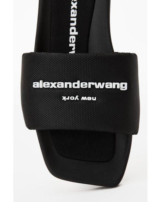 Alexander Wang Black Aw Pool Slides