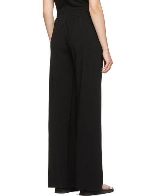 The Row Black Gala Wide-Leg Trousers