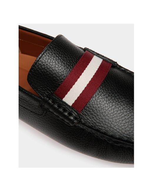 Bally Blue Striped Driving Shoes for men