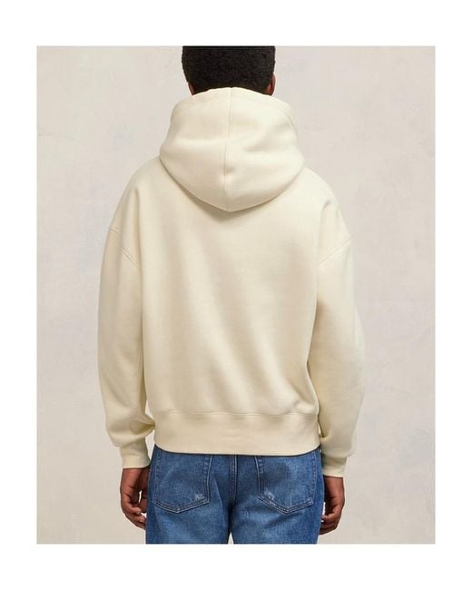 AMI Natural Long-Sleeved Drawstring Hoodie for men
