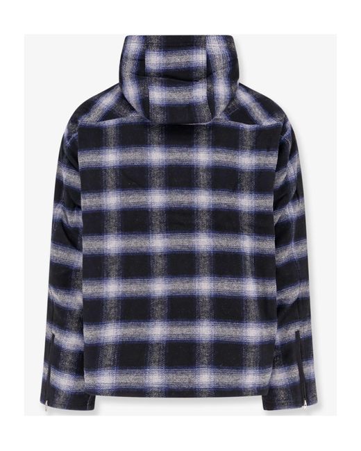 Represent Blue Checked Jacket for men