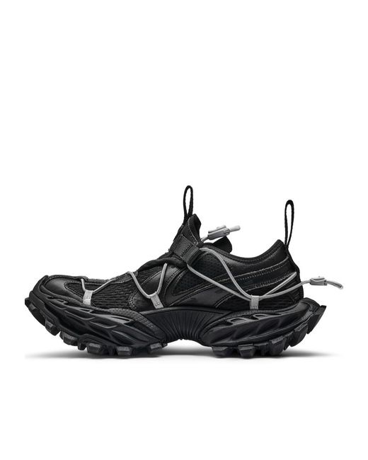 Balenciaga Black Hike Panelled Sneakers for men