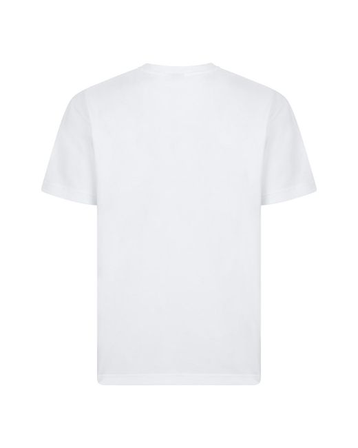 Mackage White Logo Crew Neck T-Shirt for men