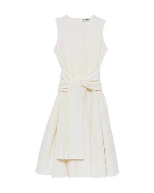 J.W. Anderson White Cloque Dress
