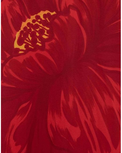 LaDoubleJ Red Eve Open-Back Maxi Dress