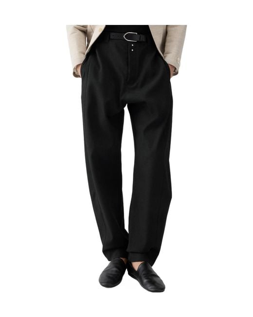 Jacquemus Black Oranger Wide-Leg Pants for men
