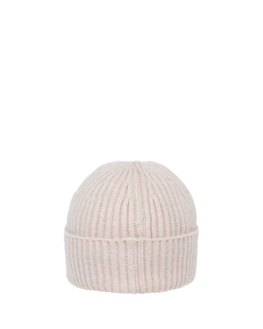 Brunello Cucinelli White English Rib Double-Knitted Beanie for men