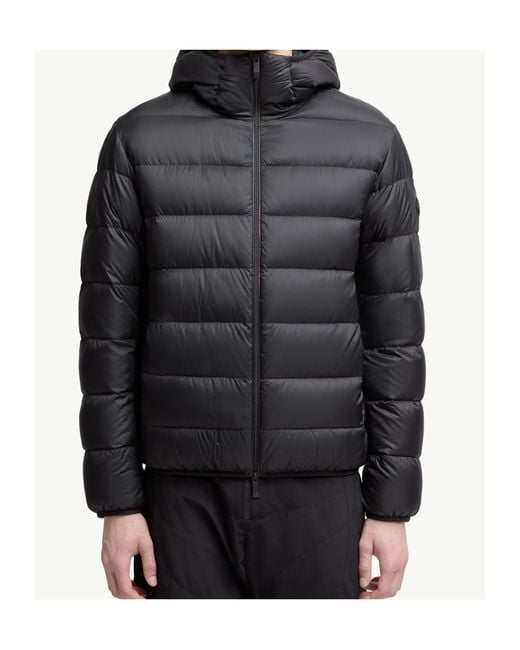 Moncler Black Erdon Zip-Up Short Padded Jacket for men