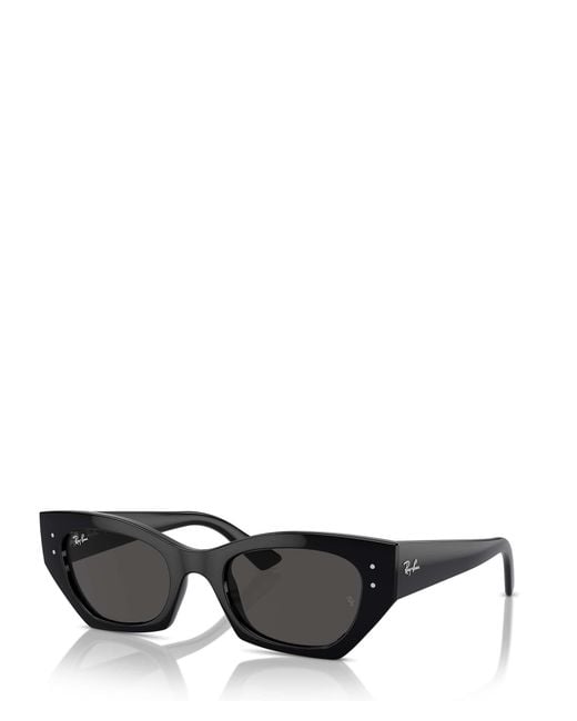 Ray-Ban Black Zena Cat-Eye Sunglasses for men