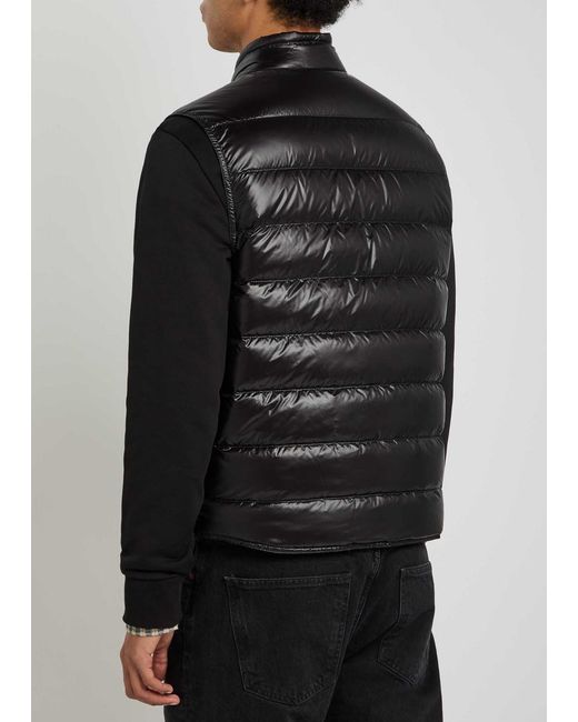 Moncler Black High-Neck Down Vest for men