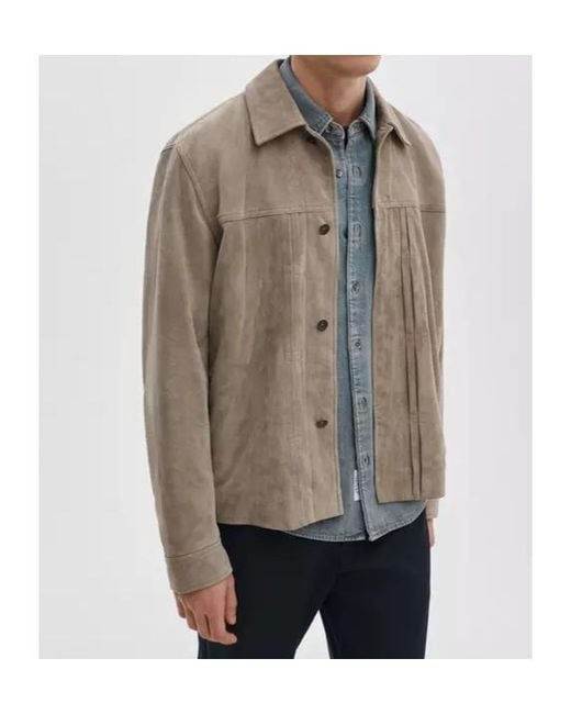 Rag & Bone Natural Dwight Suede Jacket for men