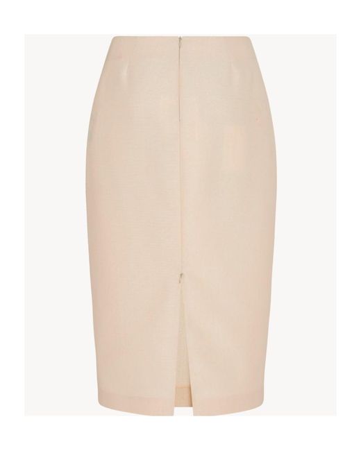 The Row Natural Wool Zipper Skirt