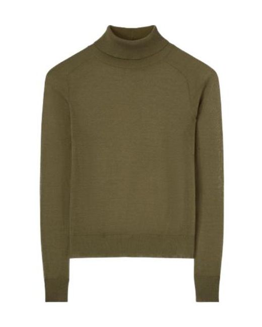 Ermanno Scervino Green Long-Sleeved Knitted Sweater