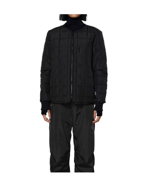 Rains Black Long Sleeve Jacket