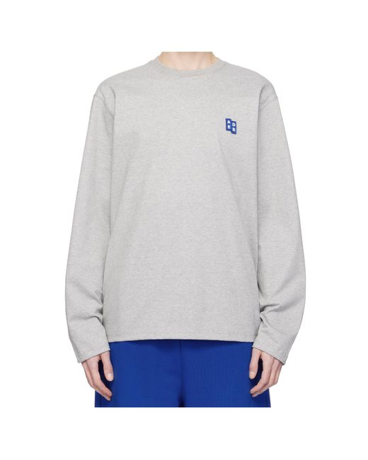 Adererror Gray Sig; Trs Tag 01 Ls T-Shirt for men