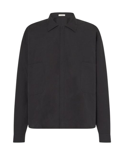 The Row Black Lapel Casual Jacket for men