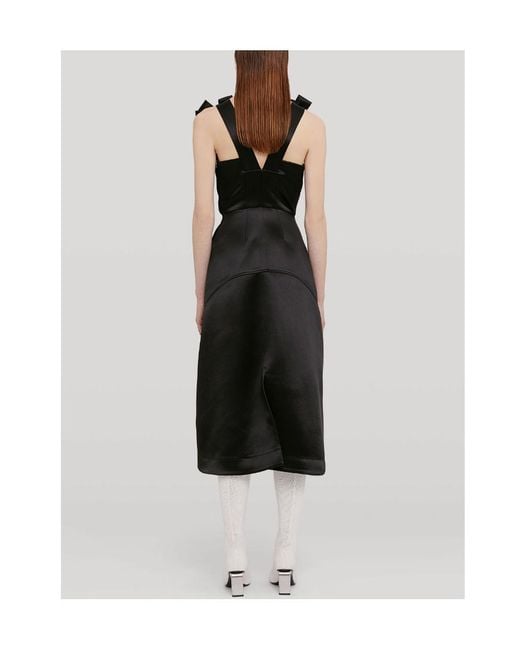 Jil Sander Black Knotted Dress