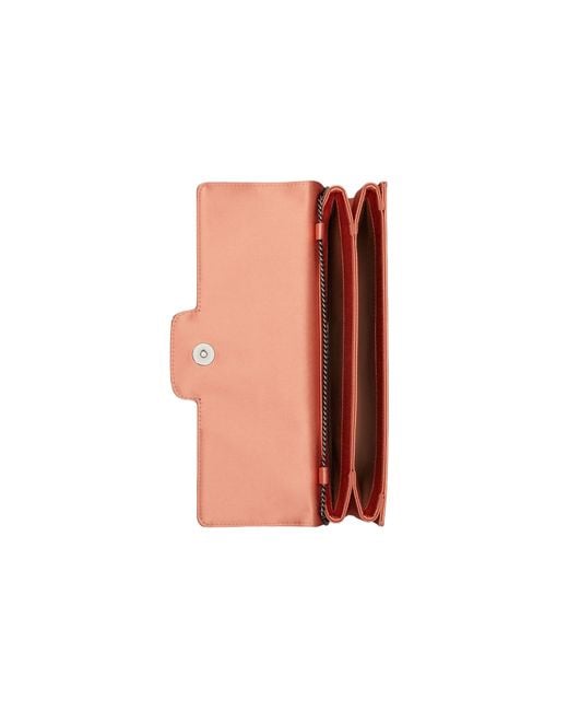 Roger Vivier Pink Efflorescence Embellished Satin Clutch Bag