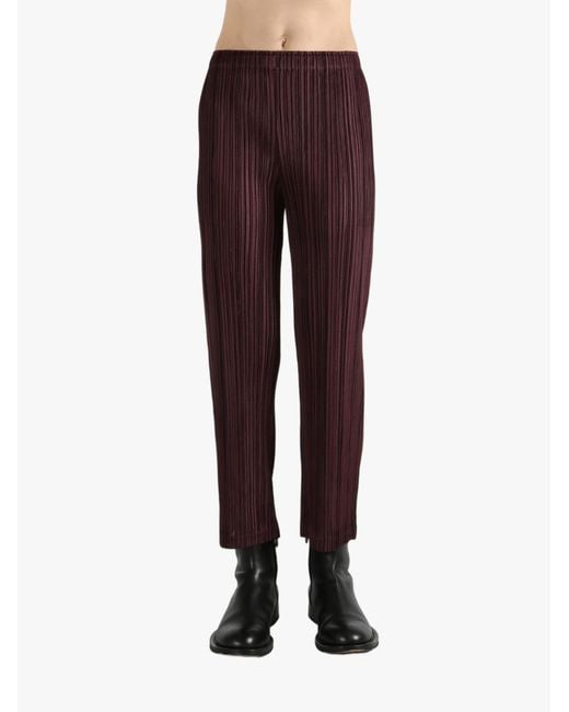Pleats Please Issey Miyake Purple Pleats Please Issey Miyake Thicker Bottoms 1 Trousers