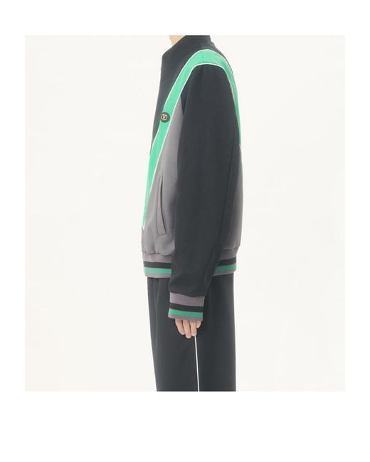 Valentino Blue Vlogo Signature Zip-Up Sweatshirt for men