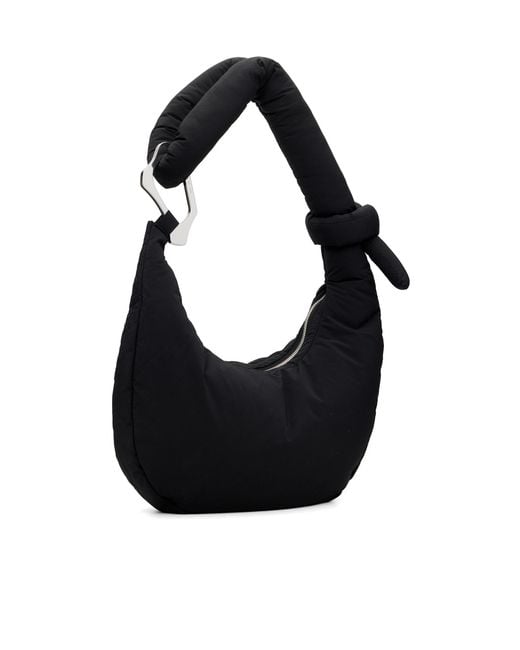 HELIOT EMIL Black Attache Zipper Shoulder Bag for men